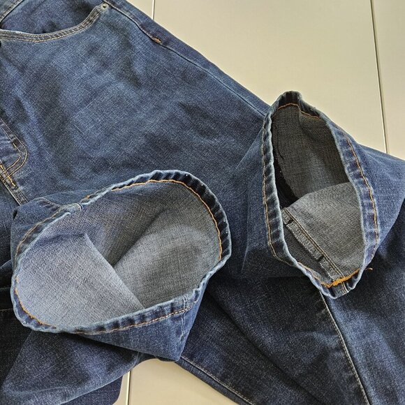 DU/ER Jeans Womens 32x33 (31) Blue Wide Leg WFMS4375 Stretch Hippie Preppy Boho - Picture 15 of 16